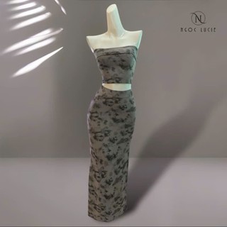  S345 - Set Đồ 2 Món Áo Cúp + Chân Váy Vải Bozip Loang Đi Chơi Đi Biển,... - Ngọc Lucie 