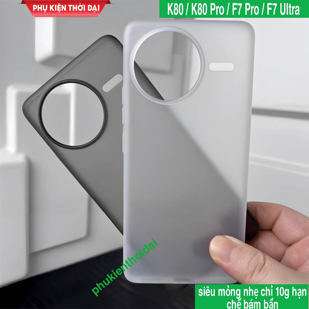 Ốp lưng Redmi K80 / K80 Pro / K80 Ultra Poco F7 Pro / F7 Ultra nhựa pp siêu mỏng nhẹ hạn chế bám bẩn