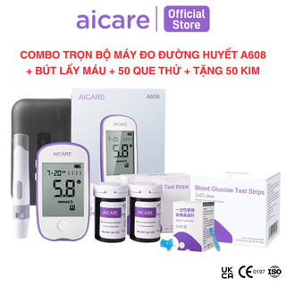 (GIAO NHANH 30 PHUT) Que thử đường huyết SAFE ACCU ( 50 que + 50 kim)