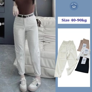  Quần Baggy nữ kaki lưng cao Bigsize từ 40kg - 85kg - MS93 Thời Trang King Jean 
