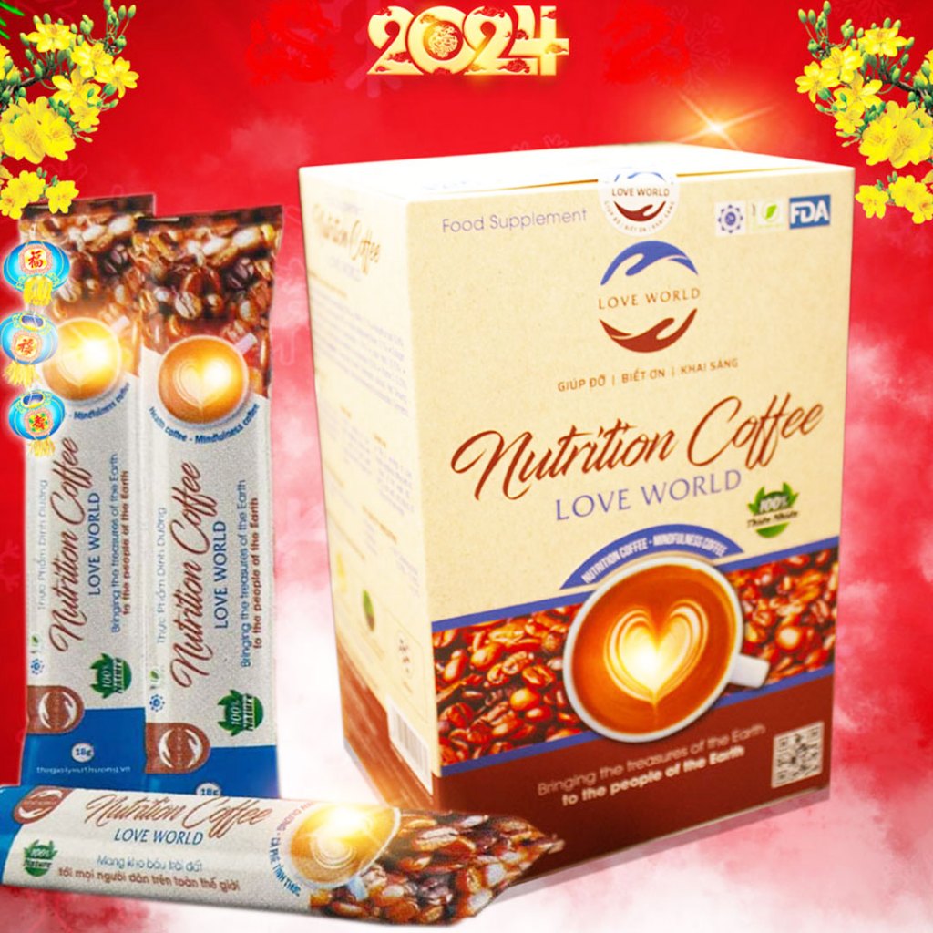 Cà phê Nutrition Coffee Love World Hỗ Trợ Tiêu Hao Mỡ Bụng