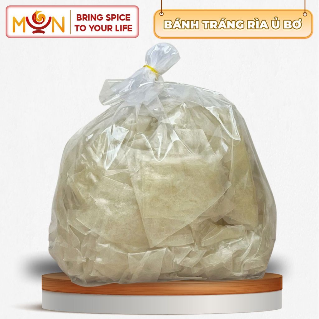 Bịch 500G Rìa Bánh Tráng Phơi Sương Ủ Bơ - Bánh Dẻo, Không Mặn Không Chua | Trộn Bánh Tráng Muối Sặc