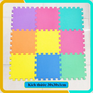 Thảm xốp cho bé 30x30x1cm, Bộ 10 tấm, Nhiều màu lựa chọn, Giá tốt, Bền, Đẹp
