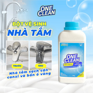 Bột Tẩy Cặn Canxi Vệ Sinh Nhà Tắm One Clean – Làm Sạch Vòi Nước, Gạch Men – 500g