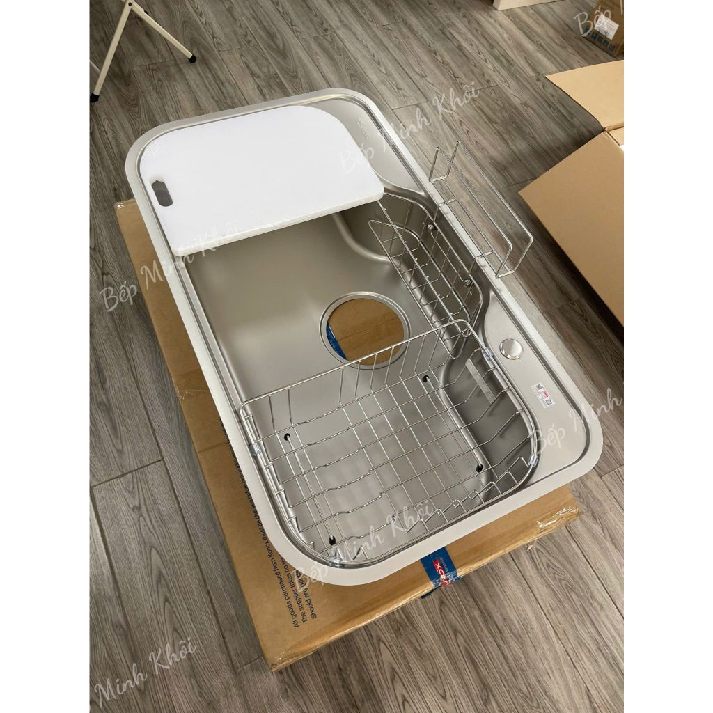 Chậu rửa bát TARI 9051SR, chậu 1 hố KONOX chống xước phong cách Nhật