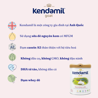 Sữa công thức Dê Kendamil Goat số 1 (800g)