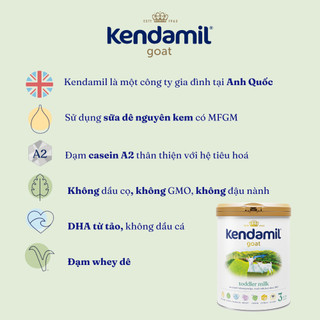 ( DATE 12/2026) Sữa công thức dê Kendamil Goat số 3 (800g)