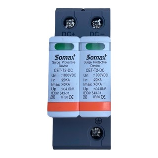 Chống sét lan truyền LWse 2P 1000V - Cắt lọc sét DC , CB DC 2P 25A, 32A, 63A