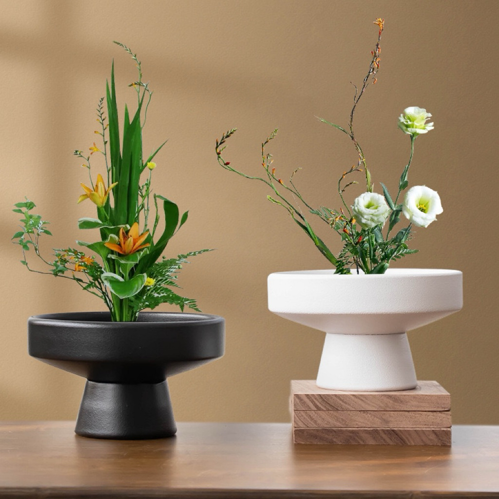 Bình Hoa Ikebana Thủy Tinh Bingbing Bình Cắm Hoa Phong Cách Nhật Bản, Khay Cắm Hoa Nghệ Thuật, Decor