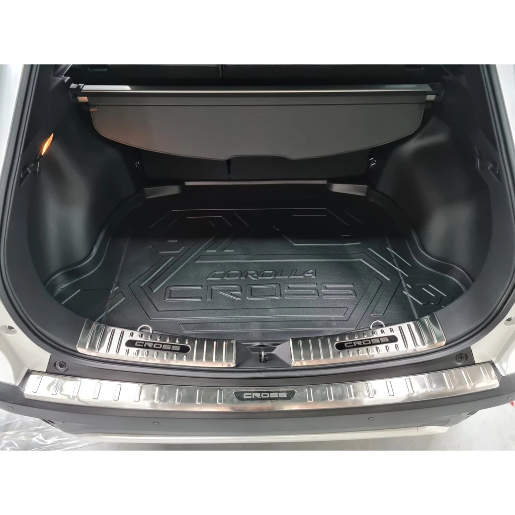(TOYOTA COROLLA CROSS)Lót cốp nhựa dẻo không mùi xe Toyota Cross 2020 2021-2023-2024+*MỚI NHẤT*