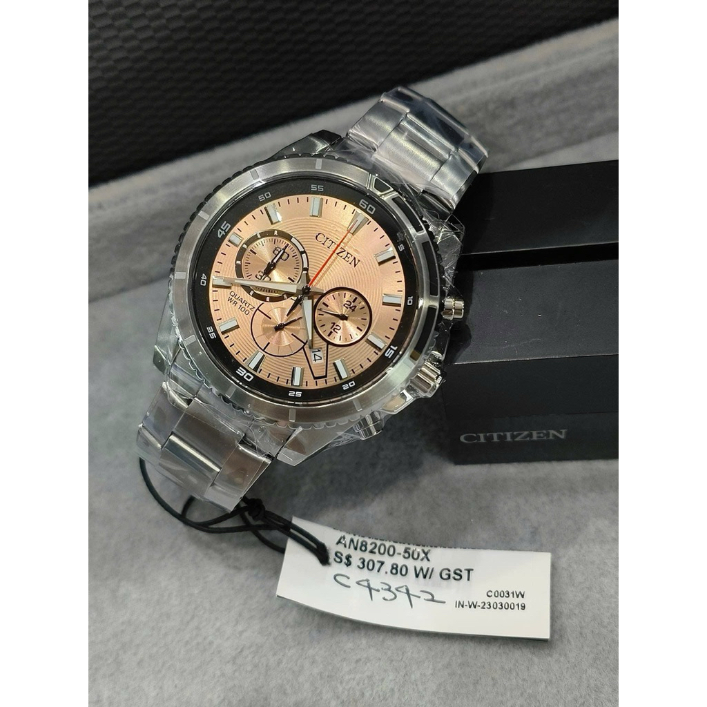 Đồng Hồ Nam Citizen AN8200-50X Quartz Size 46.4 Chronograph Men Watch