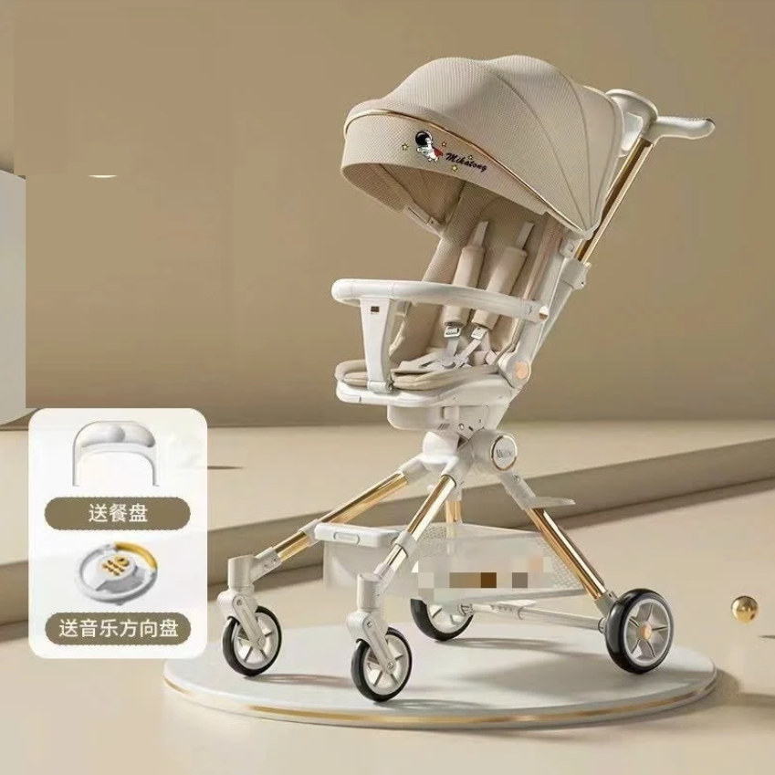(Hỏa tốc) Xe đẩy cho bé gấp gọn K8 mẫu mới có bàn ăn và vô lăng cho bé xe đẩy 2 chiều gấp gọn tiện l