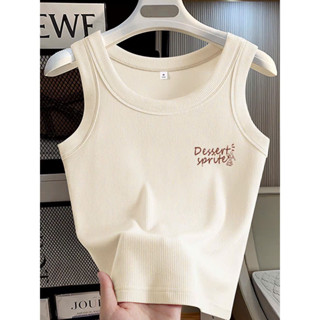 Áo 3 lỗ nữ Phom ôm In Hình chất gân tăm cotton , không đêm ngực ANHSTORE, Áo sát nách phom ôm