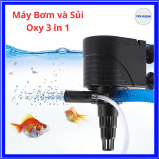 Máy Bơm Chìm 3 trong 1 QUANLONG QL-608(12w), QL-618(20w), QL-628(30w), QL-638(40w), Vừa Bơm Vừa Sủi Khí Oxy, Kèm Ống Dây