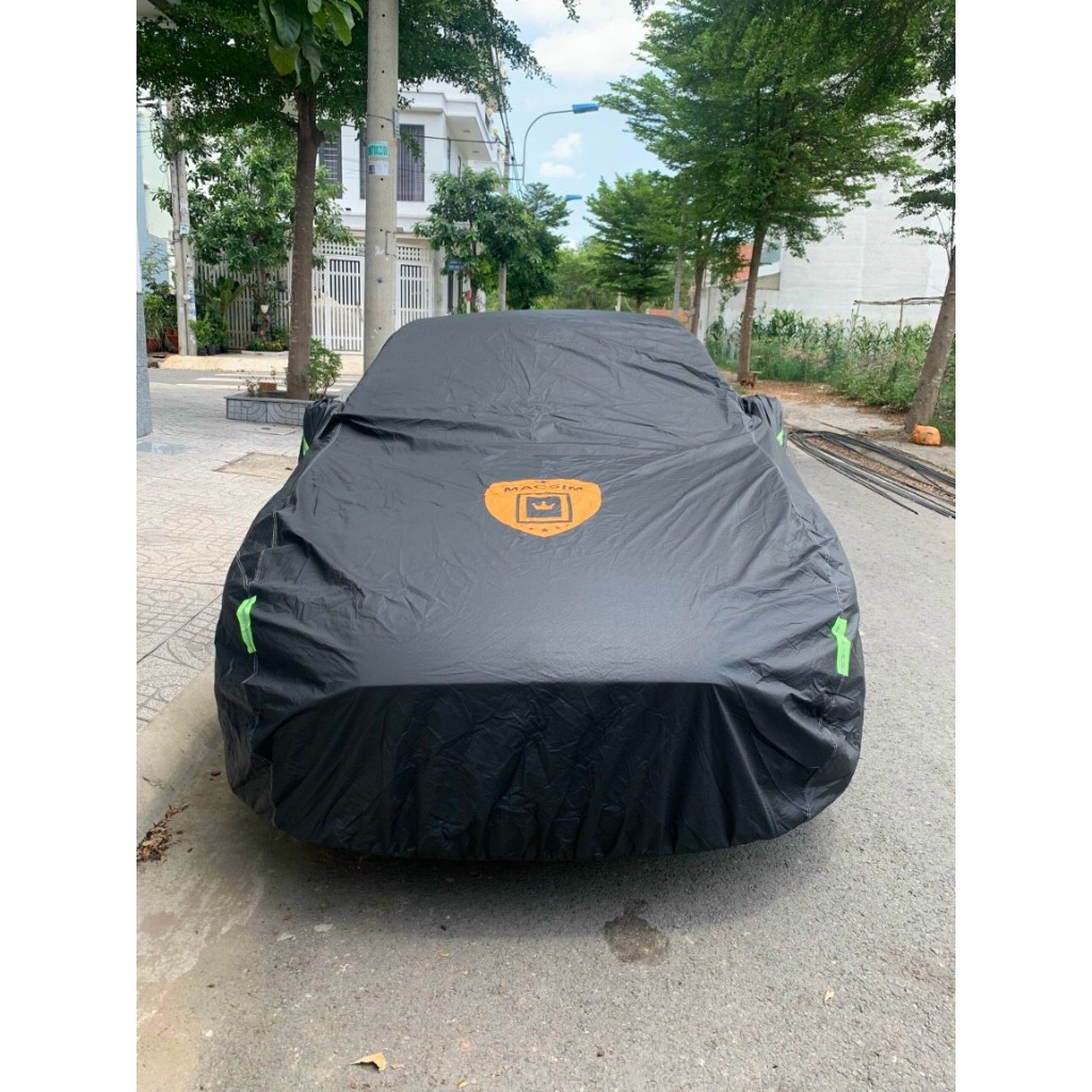 Bạt phủ ô tô Kia Morning chất liệu Polyester - màu đen cao cấp MACSIM