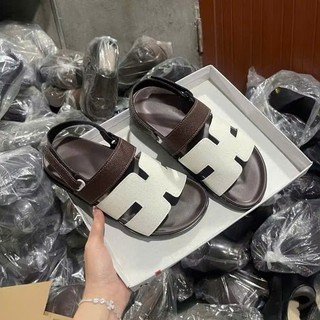  Dép sandal quai hậu nữ độn đế 3cm khuy cài phong cách trẻ trung năng động DéP Shoes GiàY 