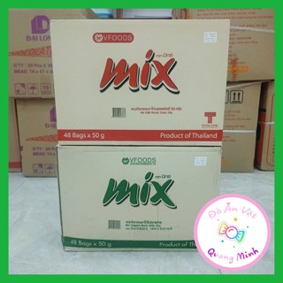 Bán sỉ cả thùng bánh que MIX Thái Lan 8 lốc 6 gói 50g với vị ớt cay và rong biển giòn ngon hấp dẫn