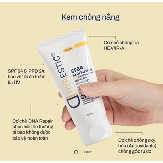 Kem Chống Nắng Hyaestic Skin Fusion SF64 Sun And Pollution Protector SPF50+ (10ml - 50ml)
