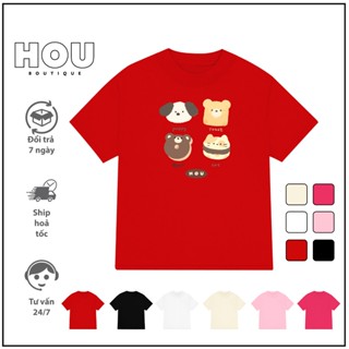 Áo thun nữ Babytee For PET HOU Basic 100% Cotton 250gsm Cổ Tròn Women Top AT60