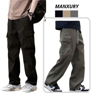 Quần Kaki Túi Hộp  - Cạp Chun Ống Suông  Quần Dài Kaki  Nam Dáng Đứng Ống Rộng - D68