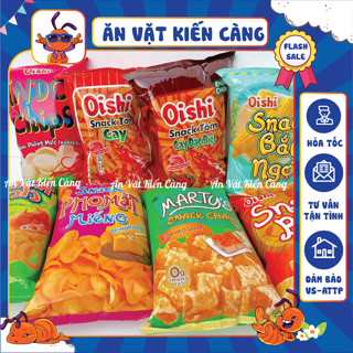   GÓI SIÊU TO KHỔNG LỒ 110G   Bim bim Oishi đủ 8 vị hàng chính hãng đồ ăn vặt 