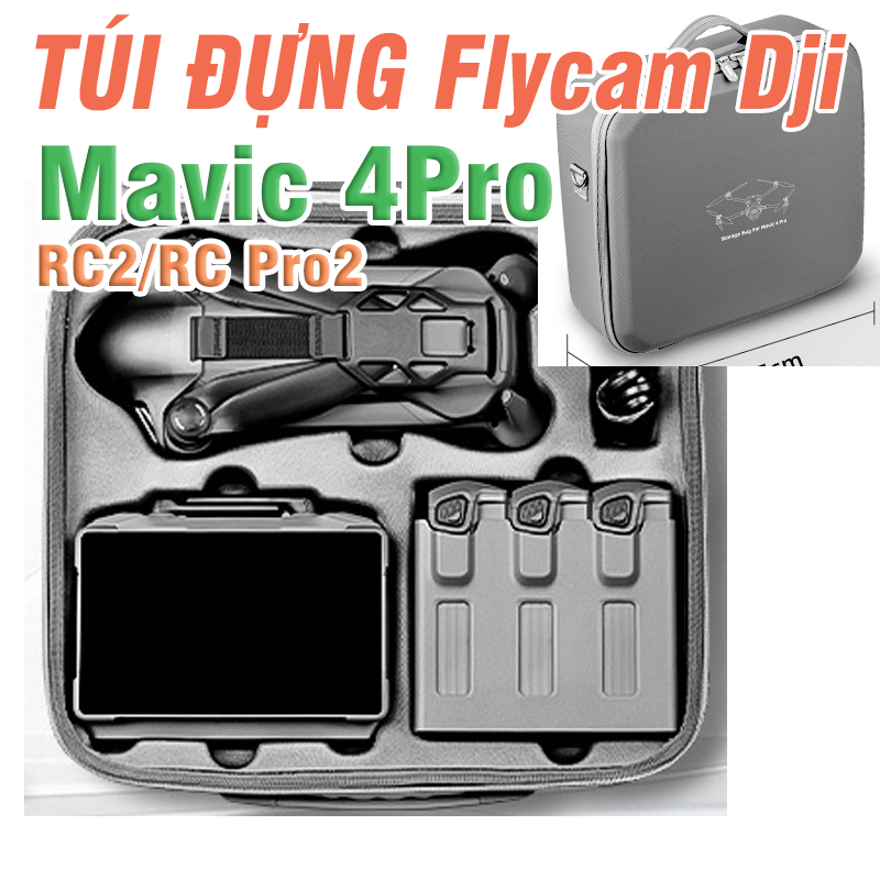 Túi đựng Flycam DJI Mavic 4pro có dây đeo chống va đập và chống nước mưa - Phụ kiện flycam DJI