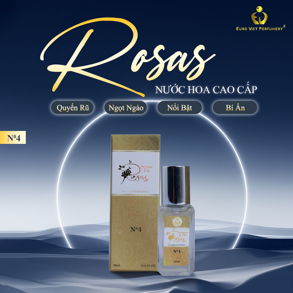 Nước Hoa Nữ EU, Rosas No.4 Euro Viet Perfumery 10ml "Black Opium"
