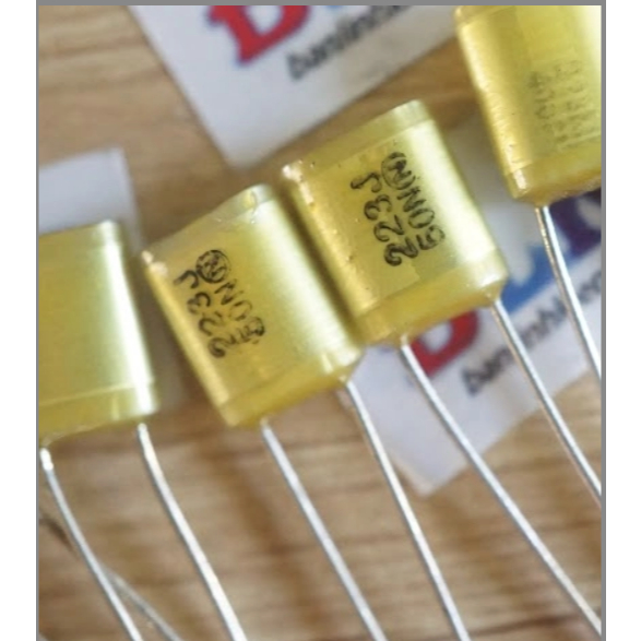 10 Tụ zin 223J 22000pF  hãng NISSEI Nhật Bản.