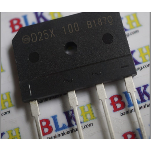 IC chỉnh lưu cầu-diode cầu D25XB100 ,  D25XB60 25A 1000V SIP-4.