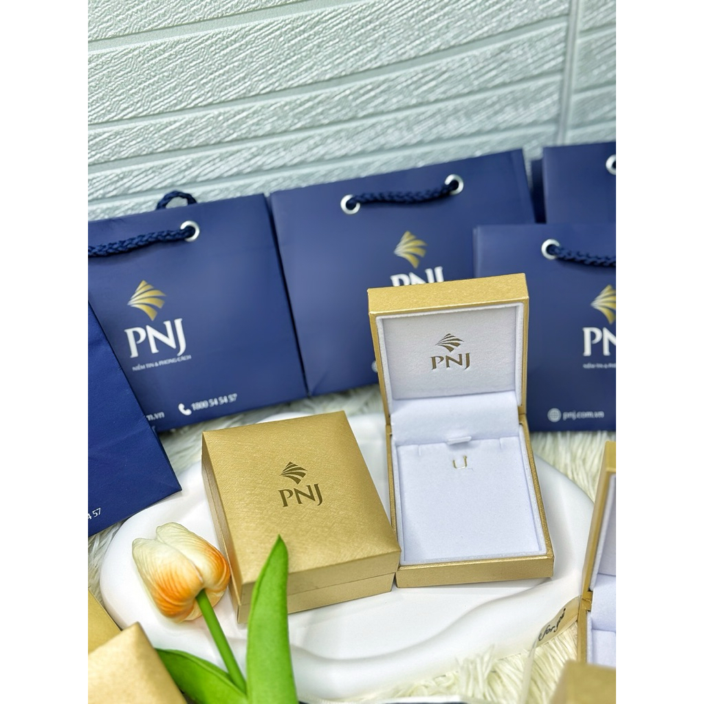 Hộp Dây Chuyền PNJ chính hãng ( hộp để dây chuyền/ lắc tay/ lắc chân)