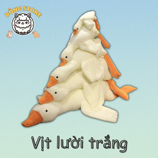 Gấu bông Vịt lười màu trắng vô tri dễ thương mềm mại đáng yêu Thú nhồi bông cao cấp Quà tặng Gấu Bông Cute - Bông Store