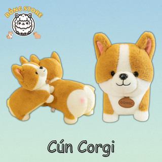  Gấu bông Cún Corgi vô tri nhỏ xinh dễ thương mềm mại đáng yêu Thú nhồi bông cao cấp Quà tặng Gấu Bông Cute - Bông Store 