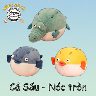 Gấu bông Cá Sấu Cá Nóc tròn vô tri dễ thương mềm mại đáng yêu Thú nhồi bông cao cấp Quà tặng Gấu Bông Cute - Bông Store
