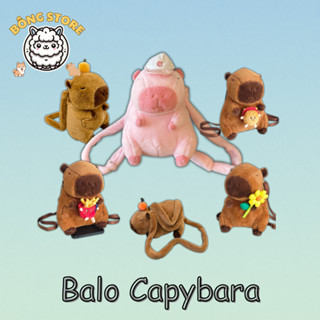 Balo túi xách gấu bông Capybara siêu dễ thương - Túi hình thú nhiều mẫu đa sắc màu - Túi đeo chéo nữ - Túi xách nữ