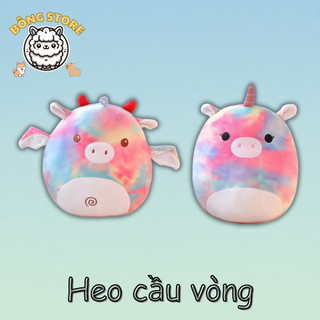 Gấu bông Heo Kỳ Lân màu cầu vòng dễ thương mềm mại đáng yêu Thú nhồi bông cao cấp Quà tặng Gấu Bông Cute - Bông Store