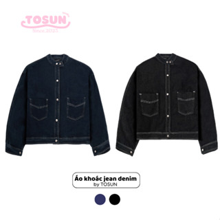 Áo Khoác Jean Form Rộng Phong Cách Retro Chất Vải Denim Cao Cấp K11 TOSUN