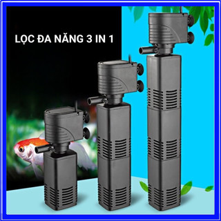 Máy Lọc Nước Bể Cá 3 trong 1, Lọc Chìm Mini Đa Năng QuanLong Từ 4W - 40W, Cho Bể Thủy Sinh, Bể Cá Cảnh