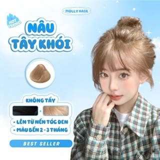 Thuốc Nhuộm Tóc Màu NÂU TÂY KHÓI, KHÔNG TẨY - MOLLY HAIR