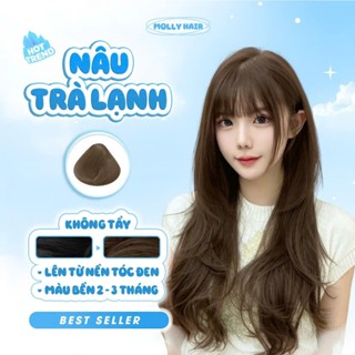 Thuốc Nhuộm Tóc Màu NÂU TRÀ LẠNH, KHÔNG TẨY - MOLLY HAIR
