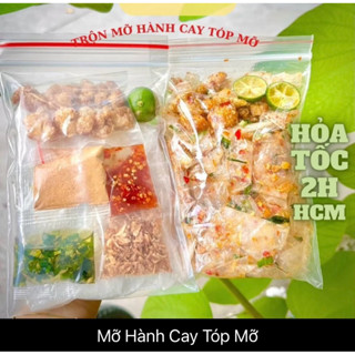 Bánh Tráng Rìa Dẻo Trộn Mỡ Hành Cay Tóp Mỡ Muối Nhuyễn Tôm Siêu Ngon