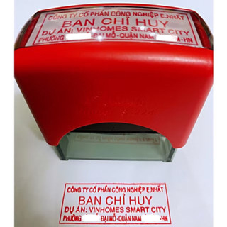 Khắc dấu tên công ty, mã số thuế, địa chỉ, số điện thoại Shiny S-224