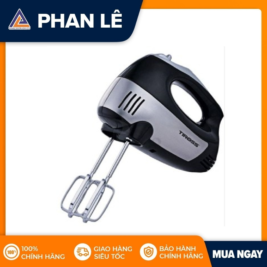 Máy đánh trứng Tiross TS5400 công suất 300W (Đen)