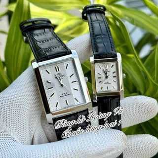 Đồng hồ cặp đôi OR dây da dáng tank đơn giản trẻ trung. Máy Nhật, kính sapphire chống nước tốt