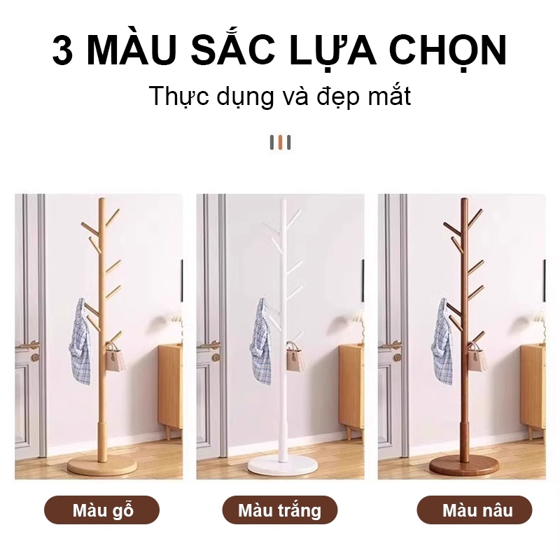MY Cây treo quần áo 100% gỗ tự nhiên 8, 9 và 10 nhánh-Giá Treo Quần Áo Đứng Các Loại Chất Lượng Cao | BigBuy360 - bigbuy360.vn
