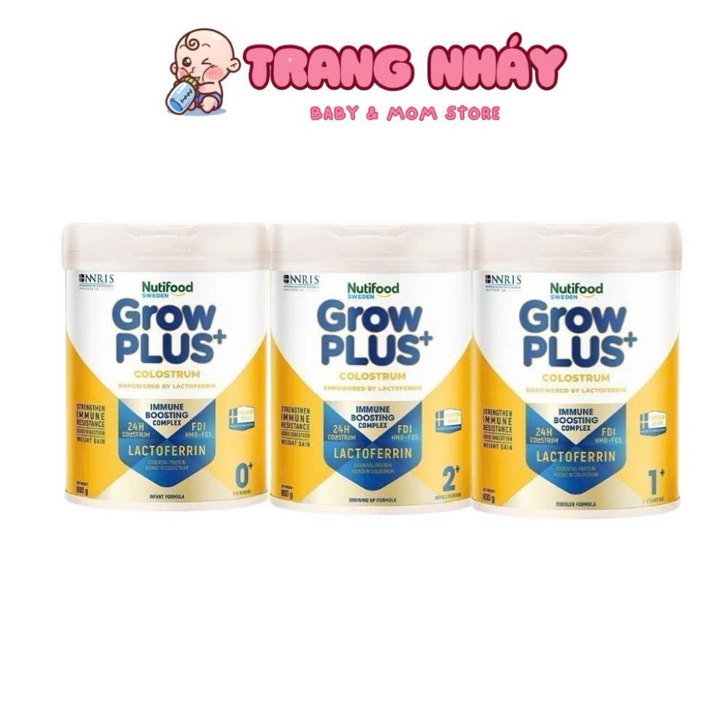 Sữa bột Nutifood Sweden GrowPLUS+ Colostrum Lactoferrin 800g