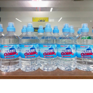   Thùng 24 chai  Nước muối sinh lý Quốc Dân rửa mũi vệ sinh răng miệng khoang họng ngăn ngừa sâu răng 