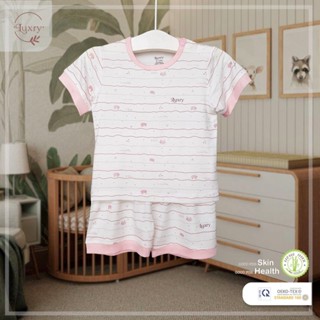 BST quần áo cộc tay cài vai Luxry cho bé phối màu cực đáng yêu cho bé từ 9 tháng đến 5 tuổi