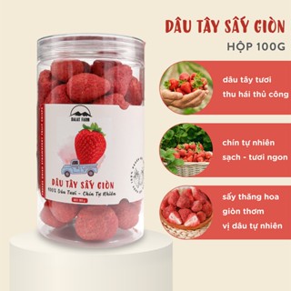 Dâu Tây Sấy Giòn - Hộp 100g