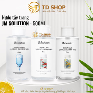 [NK Hàn] Nước Tẩy Trang JM Solution Sạch Sâu Dịu Nhẹ Cấp Ẩm S.O.S Ringer | Ceramide | Centella 500ml 850ml - TD Shop