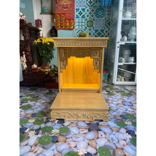 Bàn Thờ Tủ Thờ Ông Địa Thần tài gỗ tự nhiên cao cấp ngang 48